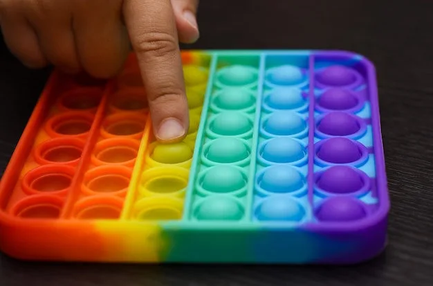 Colourful sensory play materials