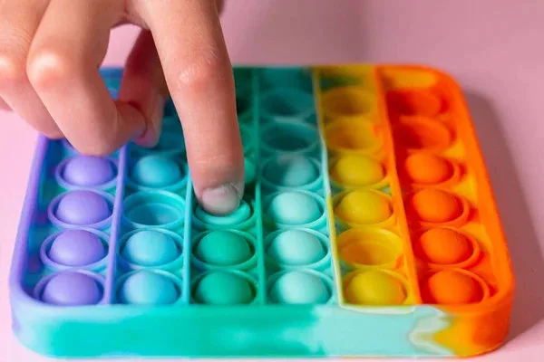 Colourful sensory play materials